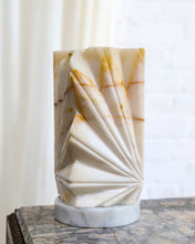 Load image into Gallery viewer, Cut Alabaster Table Lamp
