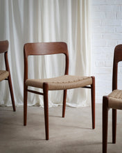 Load image into Gallery viewer, INDIVIDUAL Niels O. Møllers Model 75 Paper Cord Dining Chairs
