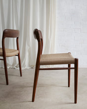Load image into Gallery viewer, INDIVIDUAL Niels O. Møllers Model 75 Paper Cord Dining Chairs

