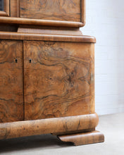Load image into Gallery viewer, Walnut Art Deco Display Cabinet
