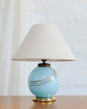 Load image into Gallery viewer, Powder Blue French Glass Lamp
