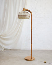 Load image into Gallery viewer, Swedish Pine Floor Lamp By Solbackens Svarveri
