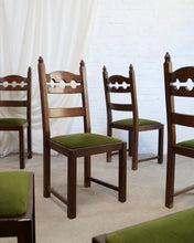 Load image into Gallery viewer, A Set Of 6 Brutalist Razor Back Chairs

