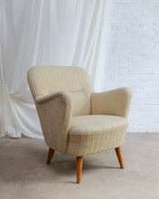 Load image into Gallery viewer, Mid-Century Pale Yellow Armchair, Europe Mid-20th Century
