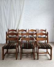 Load image into Gallery viewer, Set of 6 Razor Back Oak Chairs

