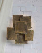 Load image into Gallery viewer, Danish Brutalist Wall Light in Brass by Svend Aage Holm Sørensen
