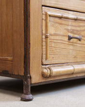 Load image into Gallery viewer, French Faux Bamboo Dresser With Marble Top
