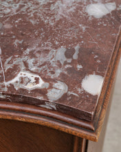 Load image into Gallery viewer, ON HOLD - Red Marble Top Curved Sideboard
