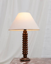 Load image into Gallery viewer, Charles Dudouyt Carved Table Lamp
