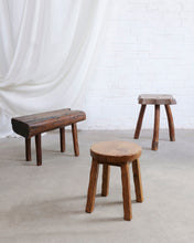 Load image into Gallery viewer, Chunky Wooden Side Table Or Stool
