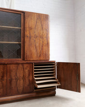 Load image into Gallery viewer, Walnut Art Deco Display Cabinet
