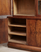 Load image into Gallery viewer, Walnut Art Deco Display Cabinet
