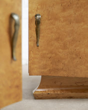 Load image into Gallery viewer, Maple Walnut Veneer Bedside Tables
