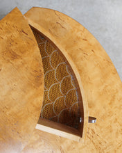 Load image into Gallery viewer, Maple Walnut Veneer Bedside Tables
