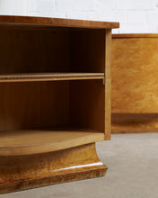 Load image into Gallery viewer, Maple Walnut Veneer Bedside Tables
