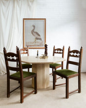 Load image into Gallery viewer, Travertine Octagonal Dining Table
