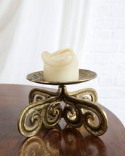 Load image into Gallery viewer, Mid Century Brass Candle Holder
