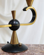 Load image into Gallery viewer, A Pair of French 1920's Brass Lamps
