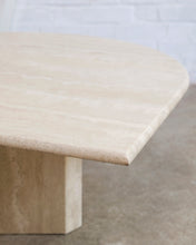 Load image into Gallery viewer, Travertine Teardrop Coffee Table
