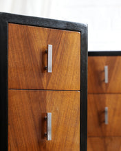 Load image into Gallery viewer, Pair Of Art Deco Bedside Tables With Chrome Handles
