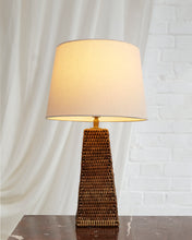 Load image into Gallery viewer, Rattan Basket Weave Lamp

