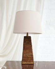 Load image into Gallery viewer, Rattan Basket Weave Lamp
