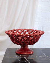 Load image into Gallery viewer, French Lattice Red Dish
