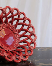 Load image into Gallery viewer, French Lattice Red Dish
