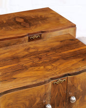 Load image into Gallery viewer, A Pair Of French Walnut Bedside Tables
