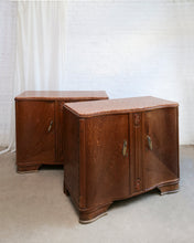 Load image into Gallery viewer, A Matching Pair of Deco Peach Marble Top Sideboards
