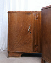 Load image into Gallery viewer, A Matching Pair of Deco Peach Marble Top Sideboards
