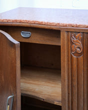 Load image into Gallery viewer, A Matching Pair of Deco Peach Marble Top Sideboards
