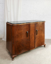 Load image into Gallery viewer, Deco Black Marble Oak Sideboard
