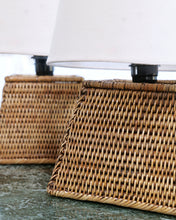 Load image into Gallery viewer, Pair Of Rattan Lamps

