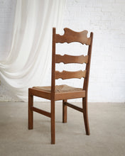 Load image into Gallery viewer, Rush Seat Ladder Back Dining Chairs
