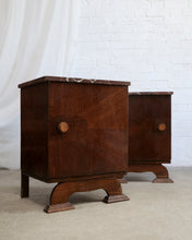 Load image into Gallery viewer, Red Marble Top Bedside Tables
