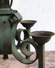 Load image into Gallery viewer, Swedish Wrought Iron And Copper Four Arm Candelabra
