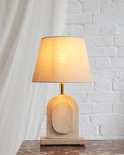 Load image into Gallery viewer, 1970's Travertine Table Lamp
