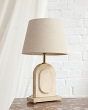 Load image into Gallery viewer, 1970's Travertine Table Lamp
