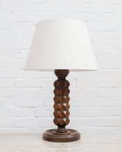 Load image into Gallery viewer, CARVED FRENCH TABLE LAMP IN THE MANOR OF CHARLES DUDOUYT
