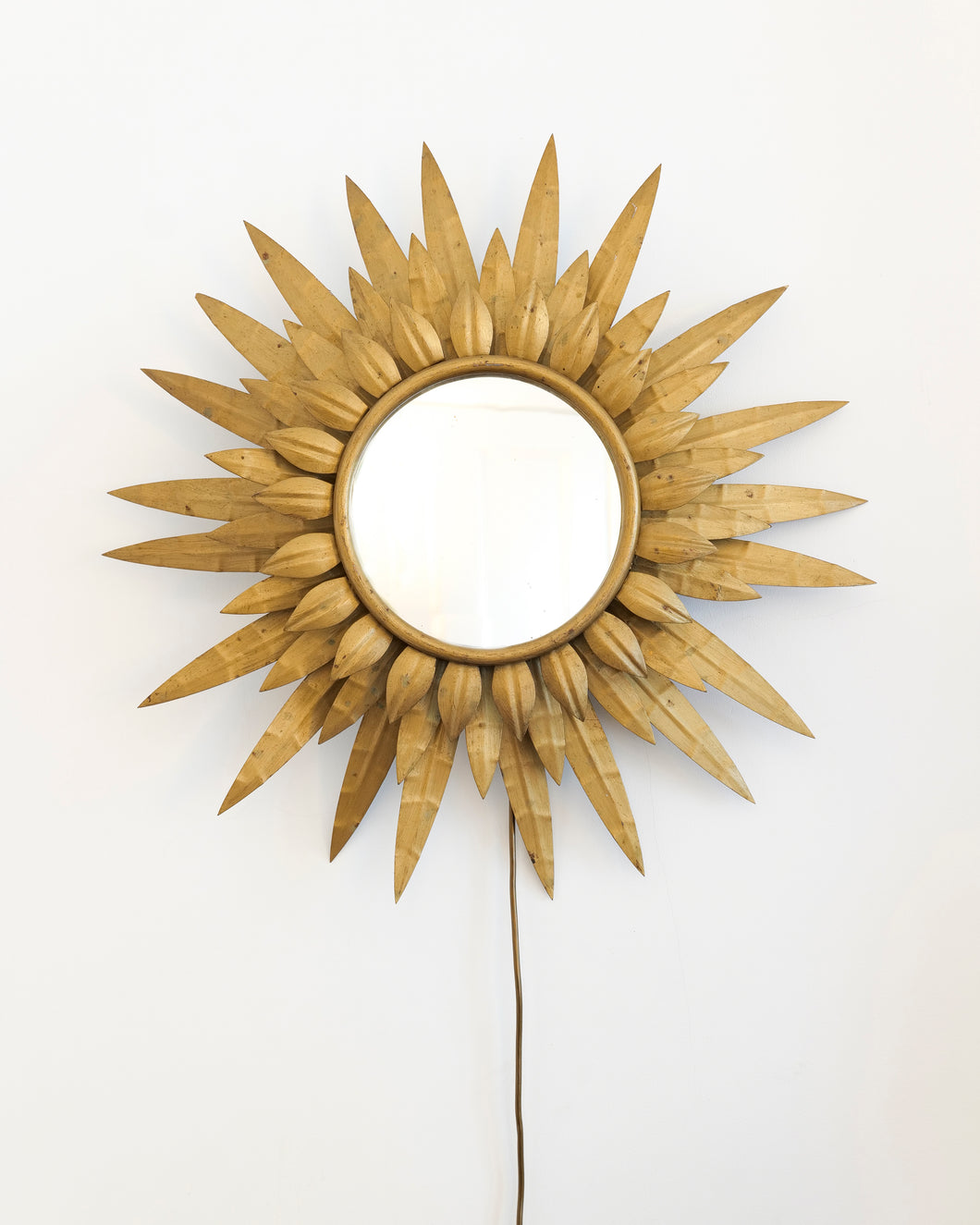 Illuminated Sun Mirror by Ferro Arte