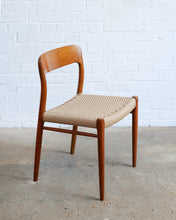 Load image into Gallery viewer, Set of Four Niels O. Møllers Model 75 Paper Cord Dining Chairs
