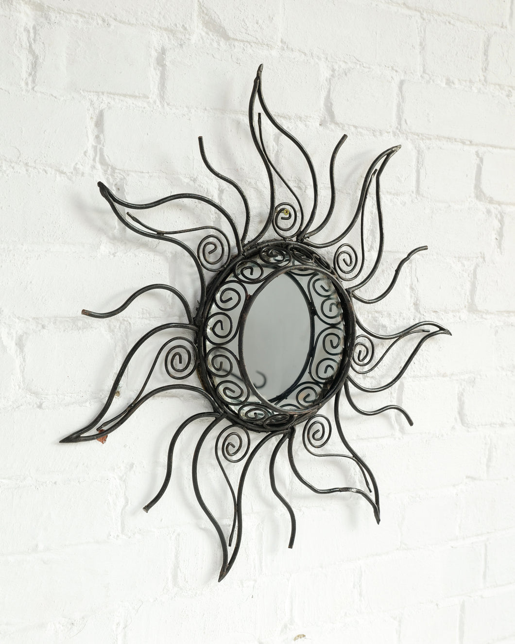 Metal sun mirror