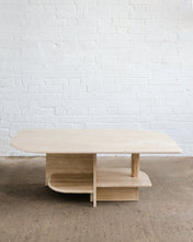 Load image into Gallery viewer, Sculptural Travertine Coffee Table
