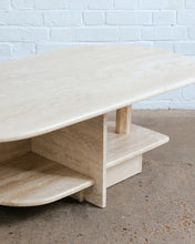 Load image into Gallery viewer, Sculptural Travertine Coffee Table

