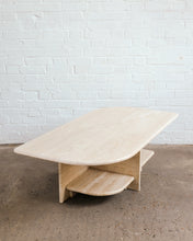 Load image into Gallery viewer, Sculptural Travertine Coffee Table
