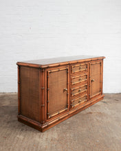 Load image into Gallery viewer, FAUX BAMBOO SIDEBOARD
