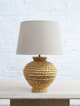 Load image into Gallery viewer, Large Ceramic Woven Lamp
