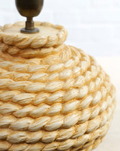 Load image into Gallery viewer, Large Ceramic Woven Lamp
