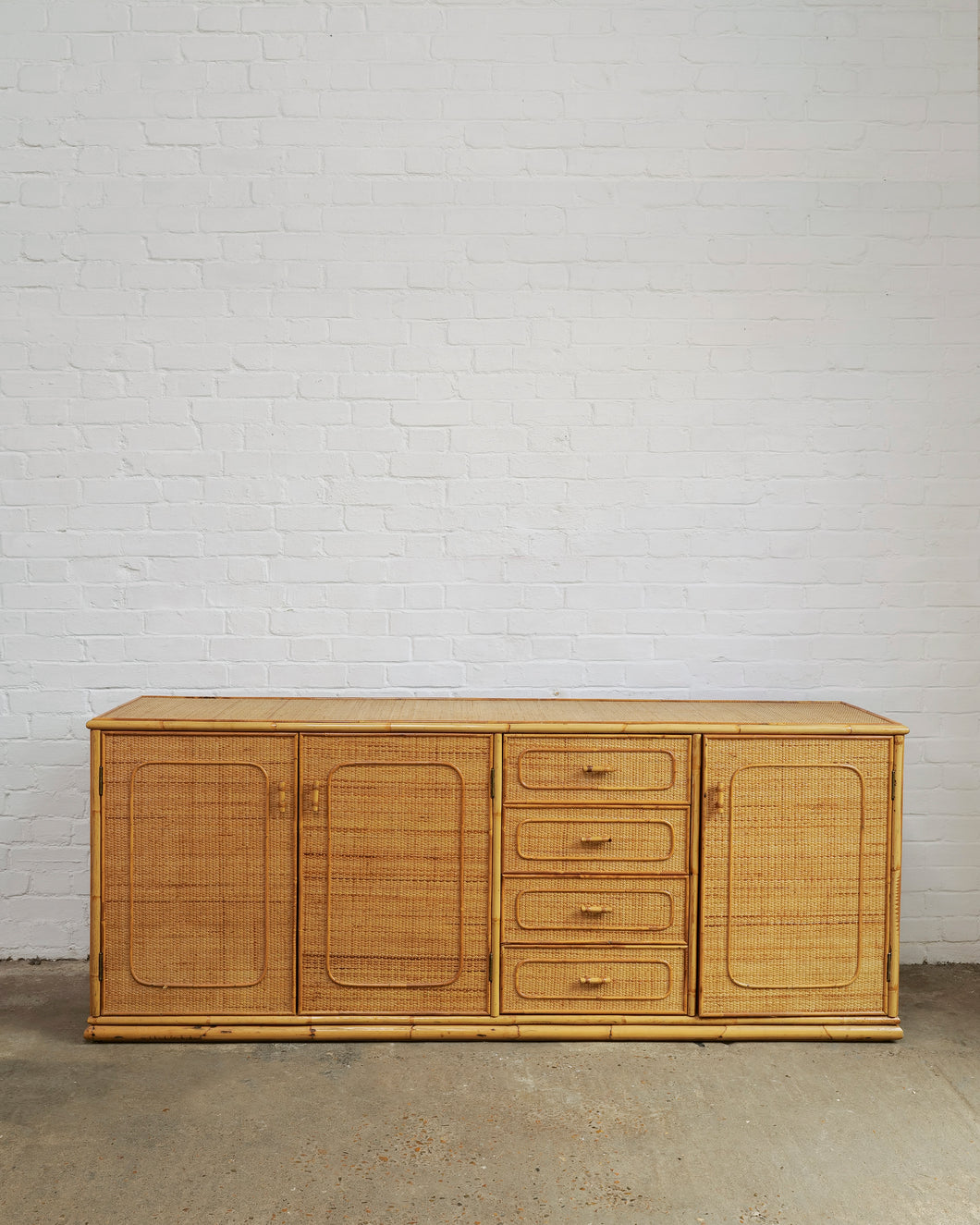 BAMBOO AND CANE SIDEBOARD
